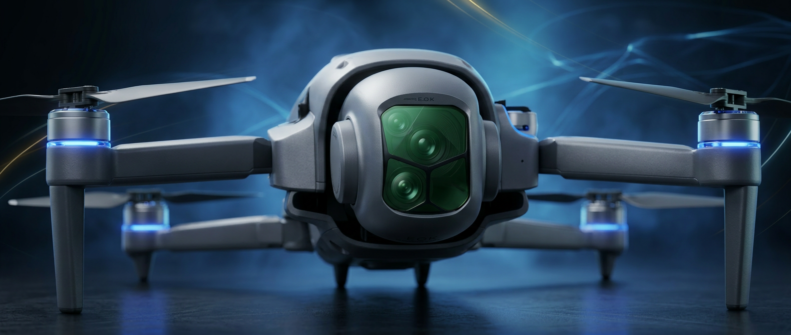 Caméra triple objectif du drone SkyPilot